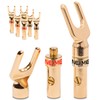 NEXMEX Cable lugs, fork lugs, set of 8, Y-connector connector,
