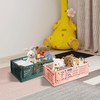 2 Pieces Folding Crate, Plastic Sturdy Folding Boxes, Foldable Storage