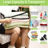 Windyun 16 Pack Clear Storage Bags with Zipper and Handle