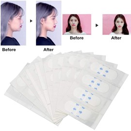 40 unids/set Lifting Facial, Cinta Doble Cara, Pegatinas de Estiramiento Facial, Cinta de Estiramiento Facial Pegatinas Invisibles para Levantar la Cara Maquillaje Almohadillas para Levantar