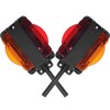 NEW SUN 2PCS 7 LED Fender Lights Kit, Pre-Wired Dual