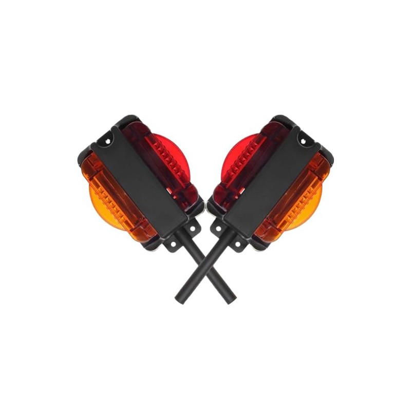 NEW SUN 2PCS 7 LED Fender Lights Kit, Pre-Wired Dual