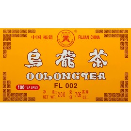100 China Oolong Tea Bags, Pure Fujian China Chinese Oolong Tea Wulong Wu Long, 2g x 100 bag (200g)