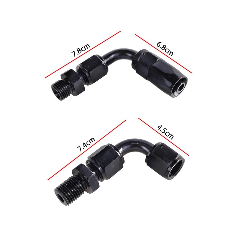 JGhyperX EFI Fuel Pressure Regulator Kit 0-100psi with Gauge 6AN