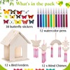 Feifeiya 55 Pcs DIY Bird House Wind Chime Kit to