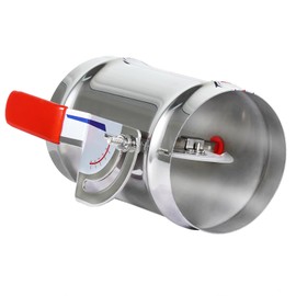 4 Inch HVAC Duct Backdraft Damper, Full Stainless Steel Manual Volume Damper with Sleeve, Adjustable Airflow Control for Range Hoods, Fans, Pellet Stove Pipes, Dryer Vents (1 Pc)