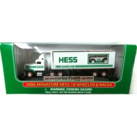 HESS MINIATURE MINI 2006  18 WHEELER & RACER