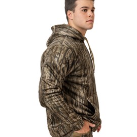 Realtree Men's Camo Midweight Hunting Performance and Sherpa Hoodies Pullover (US, Alpha, Large, Regular, Regular, Legacy Camo | High Pile)