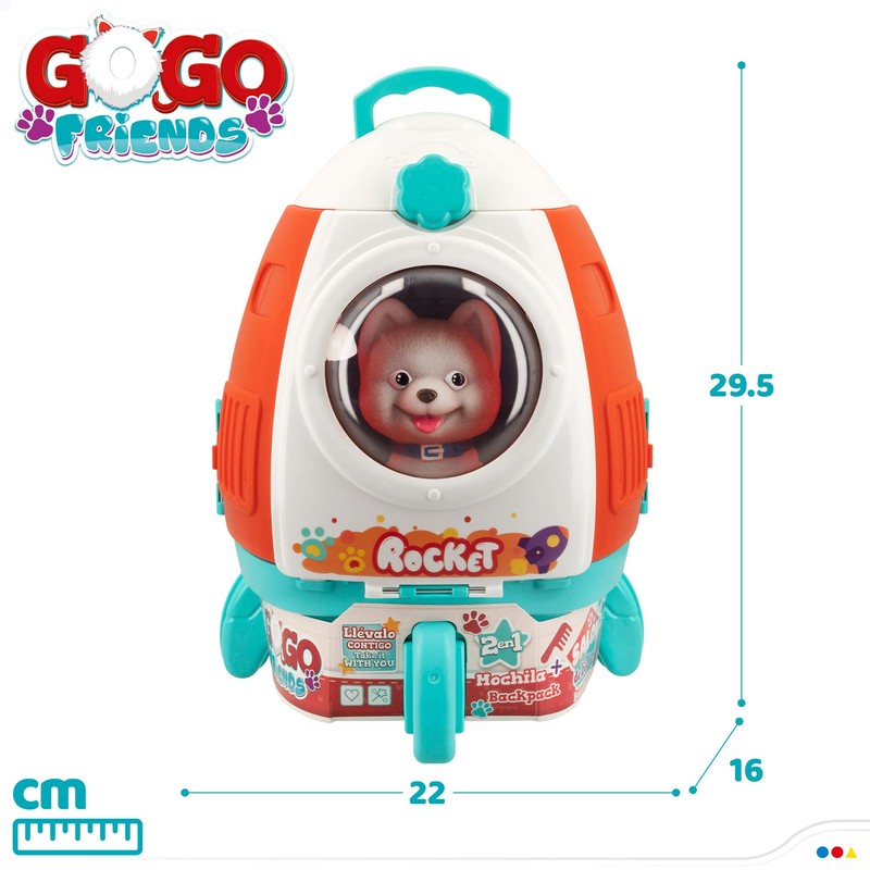 ColorBaby 49704 Gogo Friends Set Care Pet Rocket +3A, S