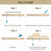 sourcing map 2 Pack Brushed Gold Cupboard Pulls, Semicircle Kitchen