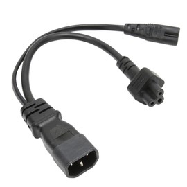 Dpofirs C14 to C5 C7 Power Cord, IEC 320 C14 Male to C5 C7 Female Power Cord Extension Cord for Desk Lamps, Speakers, Monitors, Printers, Cameras, Scanners