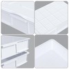 Dehouse 4-Pack Commercial Pizza Dough Proofing Box Tray with lid,
