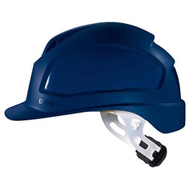 Uvex Pheos E-WR Protective Helmet - Unventilated Work Helmet for Electricians - Blue