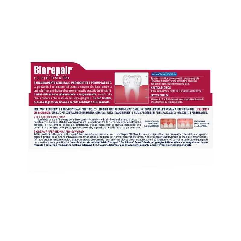 Biorepair Peribioma Pro Advanced Toothpaste for Siblings and Balance Microbiot