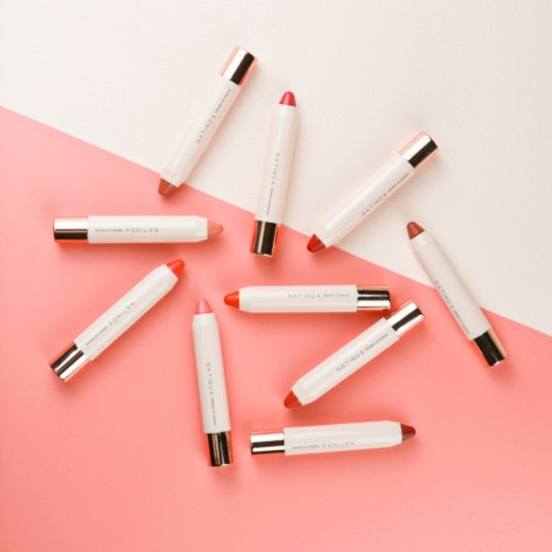Natinda Creamy Lip Crayon Lipstick (3g)_No.01 Lovely Girl/Highly pigmented, long