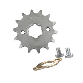 428 14 T 17 mm Motorcycle Engine Chain Sprocket Sprocket Small Replacement Teeth Against Sprocket for Motorcycle, Front Sprocket Replacement for 50 cc 70 cc 90 cc 110 cc 125 cc Moped Motorcycle Dirt Bike ATV Quad
