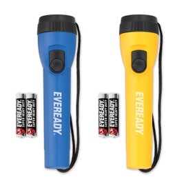 LED Flashlight by Eveready, Bright Flashlights for Emergencies and Camping Gear, Flash Light with AA Batteries Included, Pack of 2