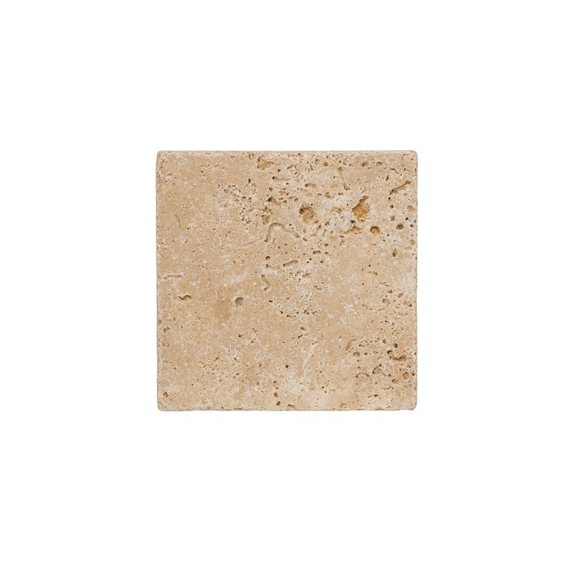 ottoman Travertine Soap Dish Decorative Stone 10 x 10 cm