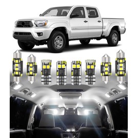 BMT xms Car Interior LED Light Replacement for Toyota Tacoma 2005-2015,6000K Super Bright Interior Light Bulbs Package, 7pcs