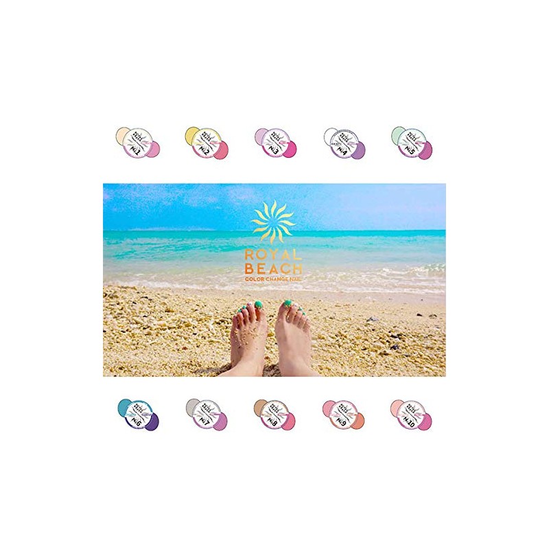 Royal Beach Royal Beach Color Changing Gel Nails, HONEY YELLOW