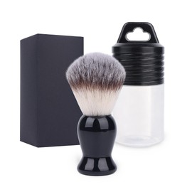 Men's Shaving Brush with Soft Bristles & Travel Case