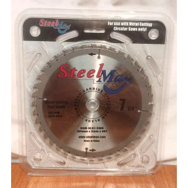 STEELMAX 7 1/4" Tungsten Carbide Tipped Wood Cutting Saw Blade 40 Tooth