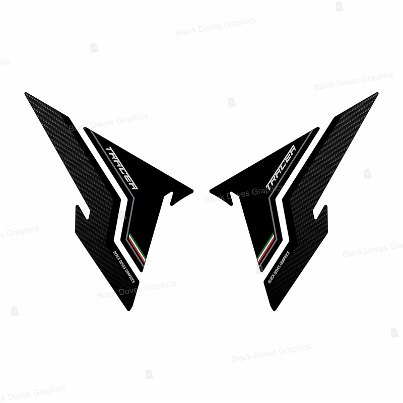 3D Resin Sticker Compatible with Yamaha Tracer 900 (Side Protectors