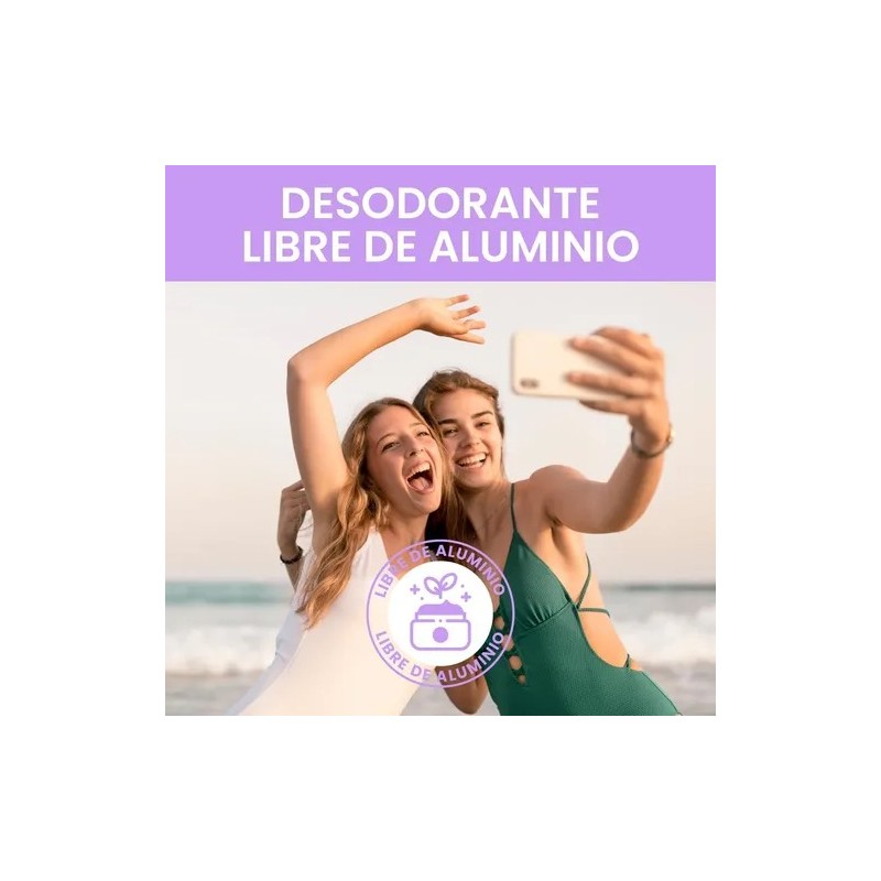 Desodorante Natural Axilas Mujer Palo Rosa Sin Aluminio 24 H