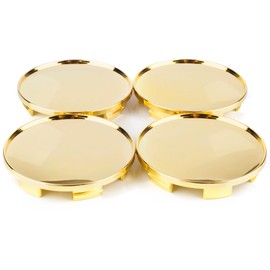 4pcs 68mm(2.6in)/61.5mm(2.42in) Wheel Center Caps for BBS LM Style Wheels STR Replica 20" Wheels Golden Aftermarket Hub Caps