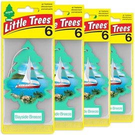 LITTLE TREES Car Air Freshener | Hanging Tree Provides Long Lasting Scent for Auto and Home | Green Apple, 24 Air Fresheners