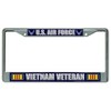U.S. Air Force Vietnam Veteran Chrome License Plate Frame