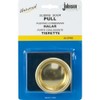 LE JOHNSON 30-3PPK2 2-1/8" Brass Door Pull