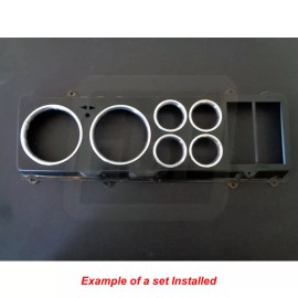 Gbodyparts Oldsmobile 442 Polished Aluminum Cluster Rally Gauge Trim Dash Ring Bezels 6pc