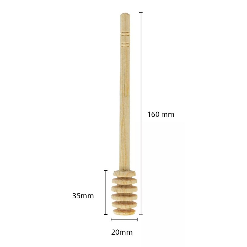 Artesanal Cucharas Mieleras Madera De 16 Cm Artesanal Miel 10