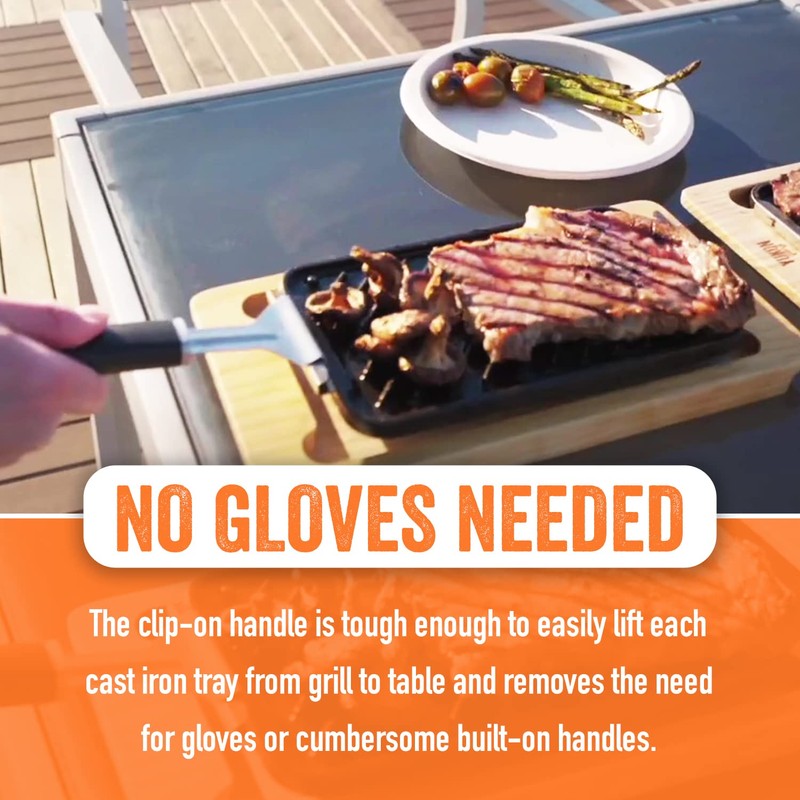 Yukon Glory™ SEAR 'N SERVE Set (BBQ Cast Iron Grill