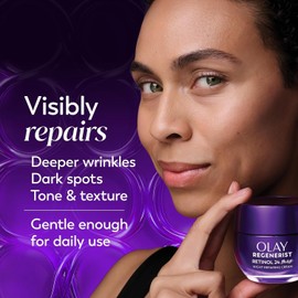 Olay Regenerist Retinol 24 Max Moisturizer, Retinol 24 Max Night Face Cream, 1.7 Oz + Whip Face Moisturizer Travel/Trial Size Gift Set