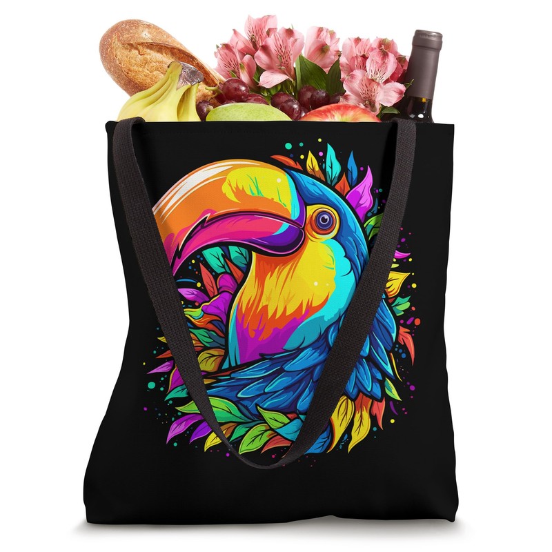 Colorful Toucan Tote Bag