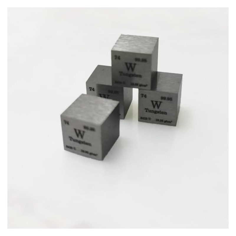 0.39 Inch Tungsten Cube – 99.95% Pure Solid Metal for