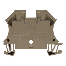 102010 | 1020100000 | 1020100000 | WEIDMULLER WDU 4, 4MM SQ, STANDARD FEED THROUGH TERMINAL BEIGE, SCREW TYPE