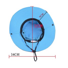 JIEOU Breathable Sun Hat, Ponytail Hat, Outdoor Hat for Women, UV Protection Outdoor Cap, blue