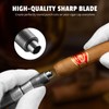 Hancigar Cigar Punch Portable Retro Engraved Double Size Hole Opener