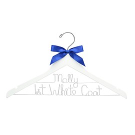 First White Coat Hanger, Pharmacist Gift, New Doctor Gift, PhD Gift, White Coat Ceremony, Medical School Graduation, Custom Lab Coat Hanger