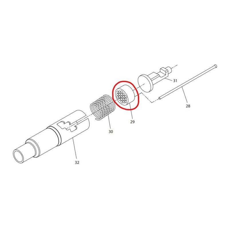 Ingersoll Rand Replacement Part PF2219-21 - Needle Holder for Ingersoll