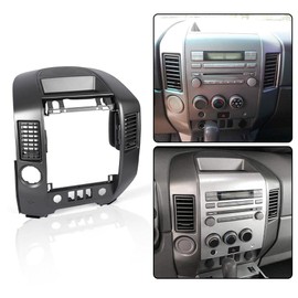 DOTCOM Center Dash AC Bezel with Speaker Bezel, Fit For Nissan Titan SE LE 2004 2005 2006/Fit Nissan Armada SE LE 2005-2006,Gray Center Dash Radio Ac Bezel
