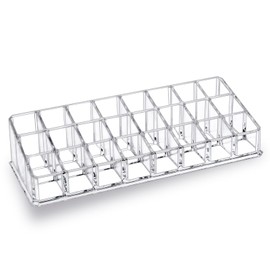 MOSIKER Lip Stand, Cosmetic Storage, Lip Storage, Acrylic, Transparent, Makeup Tools, Small Storage, Stylish, Tabletop, Drawers, 24 Drawers