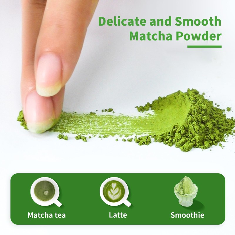 TIAN HU SHAN Matcha Green Tea Sticks, Portable Matcha Powder
