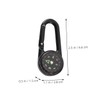 Sosoport Portable Hiking Compass Carabiner Clip 2pcs Camping Compass Scale
