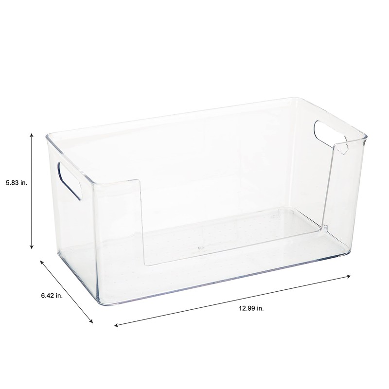 Simplify Rectangular Open Front Organizer Bin | Kitchen Cabinet &