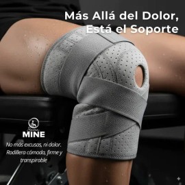 Rodillera Ajustable Con Soporte Lateral Gris #36070497 Gris Unica