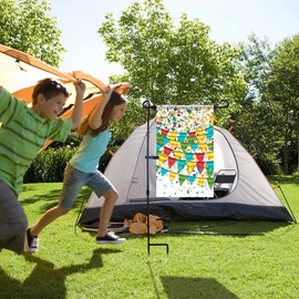 SHARE&CARE Christmas Garden Flag Stand, Valentine's Festive Garden Flag Pole Holder with 1 Tiger Clip and 2 Spring Stoppers, Women Gift for Mom, Wife,Her (1 Pack)